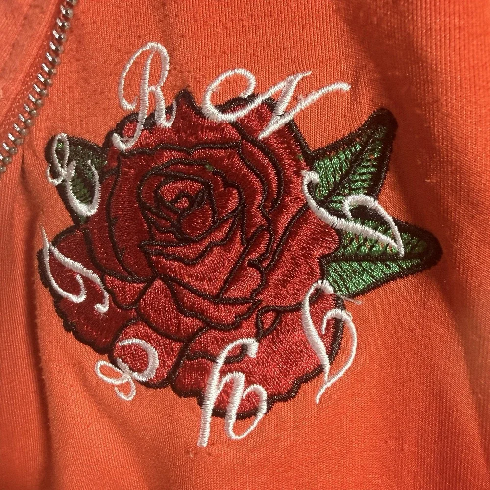 Vintage 1996 New York Varsity‎ Jacket Mens M Embroidered Tiger & Rose Streetwear